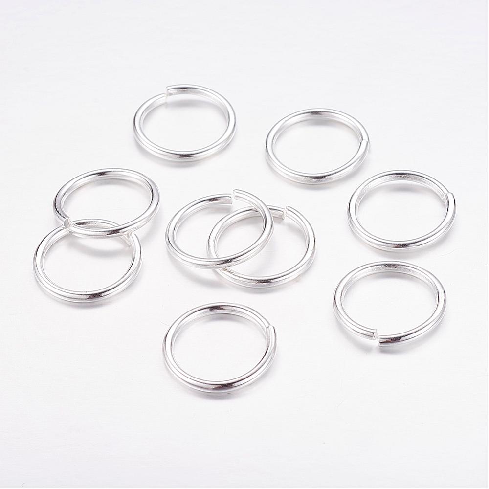 Silver Coloured Jump Ring 18 mm (14.4 mm ID) - Pack of 45