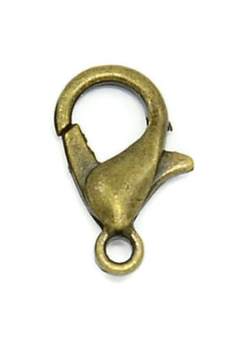 Antique Bronze Lobster Clasp 12x6mm - Pack of 100