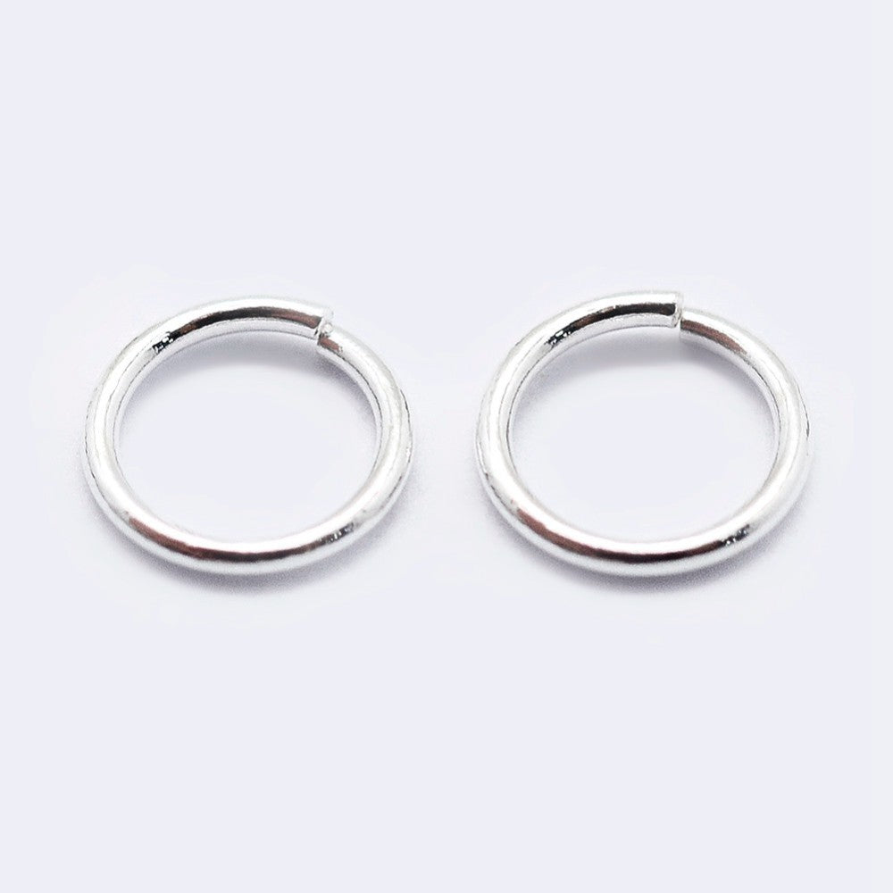 Sterling Silver 925 Jump Ring 4mm x 1mm - Pack of 10