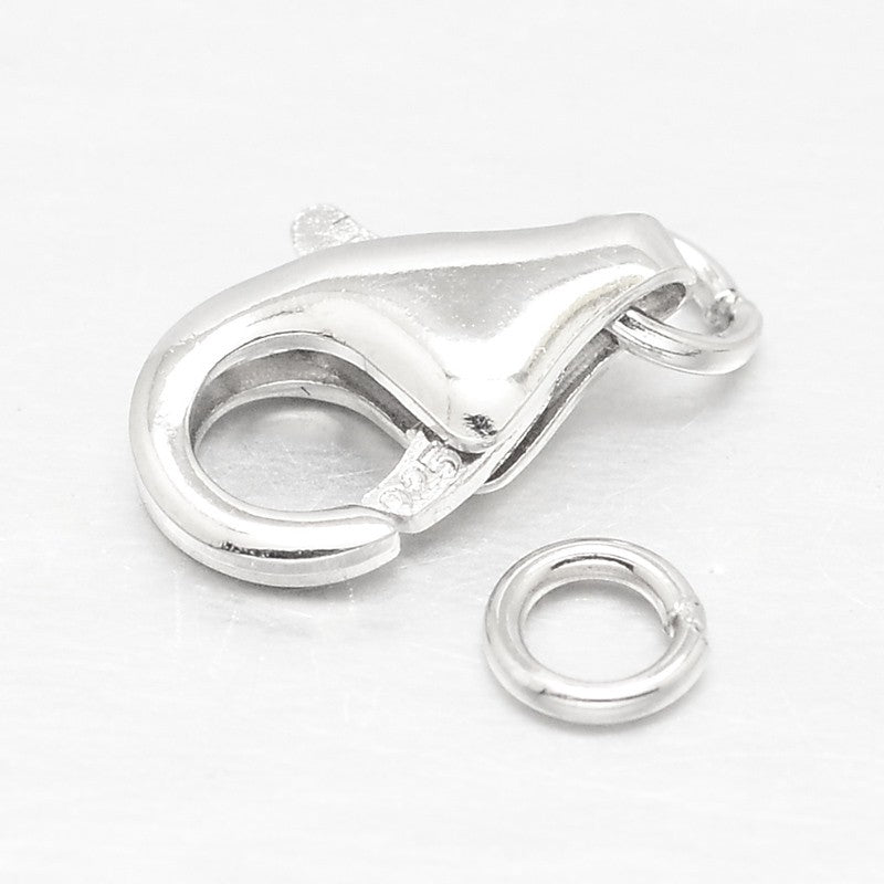 Sterling Silver 925 Lobster Clasp 10x7x3mm