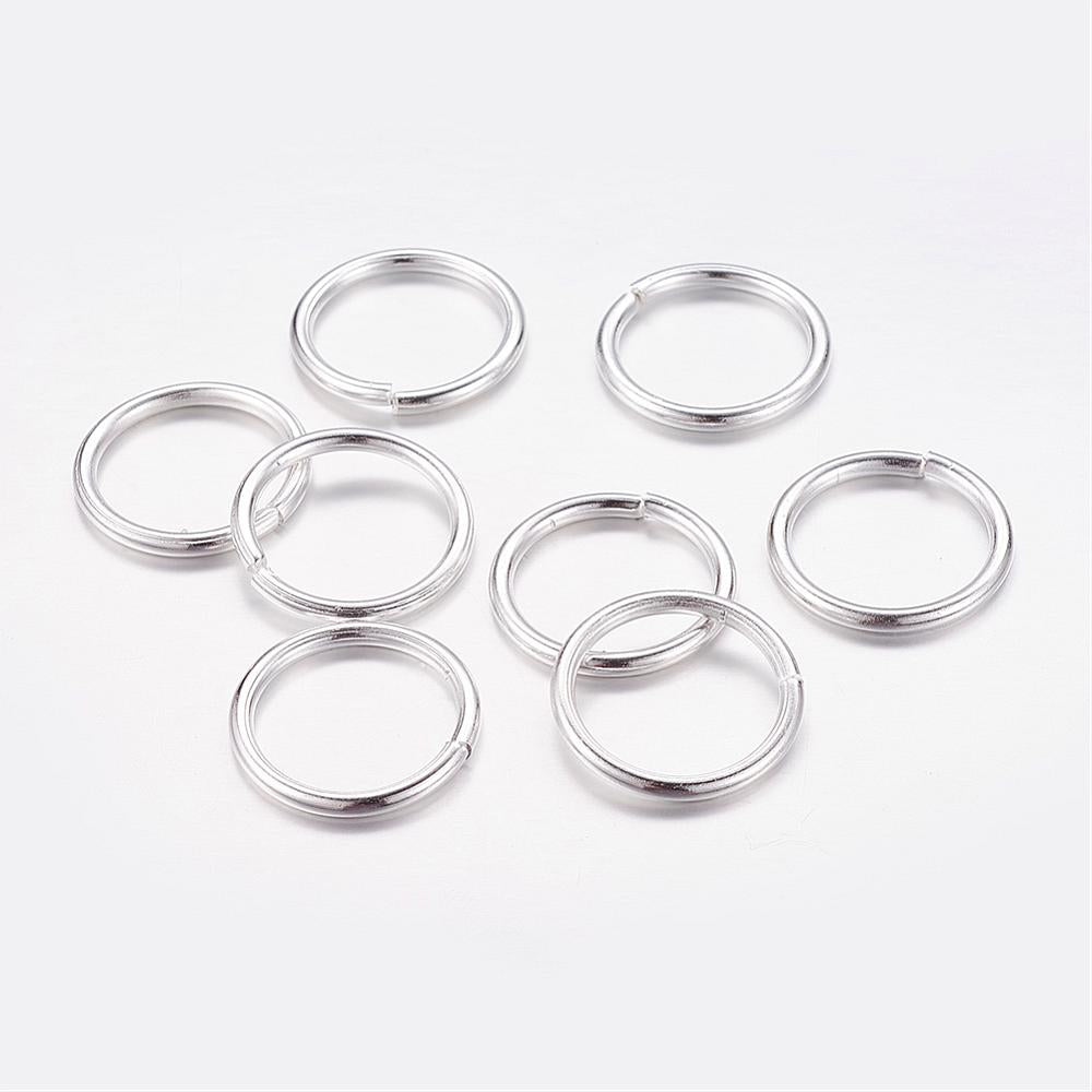 Silver Coloured Jump Ring 20 mm (16 mm ID) - Pack of 100