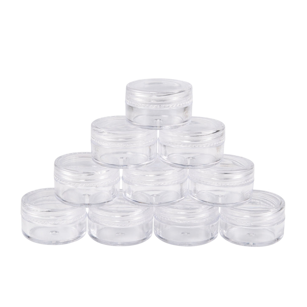 Plastic Bead Storage Containers 3cm x 1.8cm, Capacity: 5ml - Pack of 12
