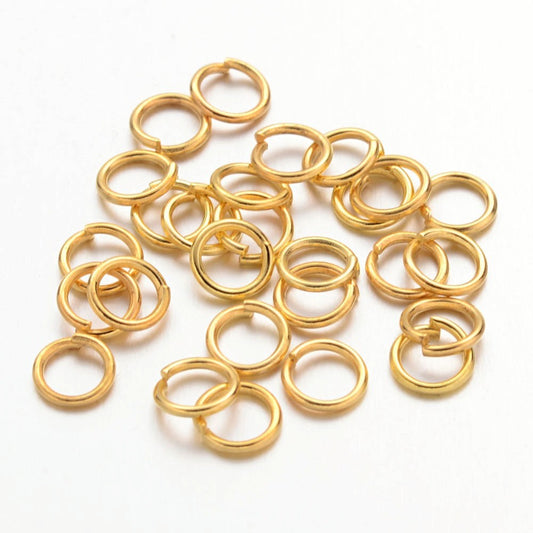 Gold Coloured Jump Ring 5 mm (3.6 mm ID) - Pack of 2000