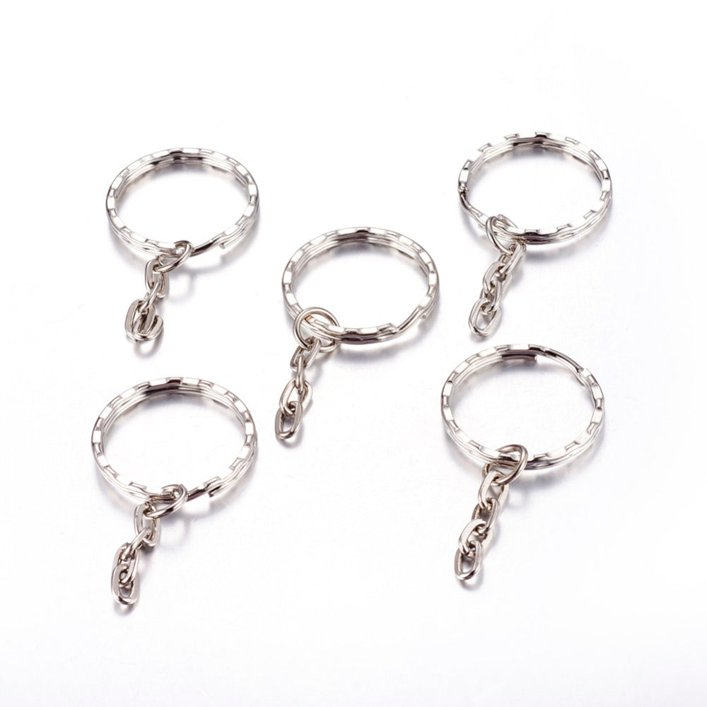 25mm Split Ring rich Chain (Rippled) - Pack of 50
