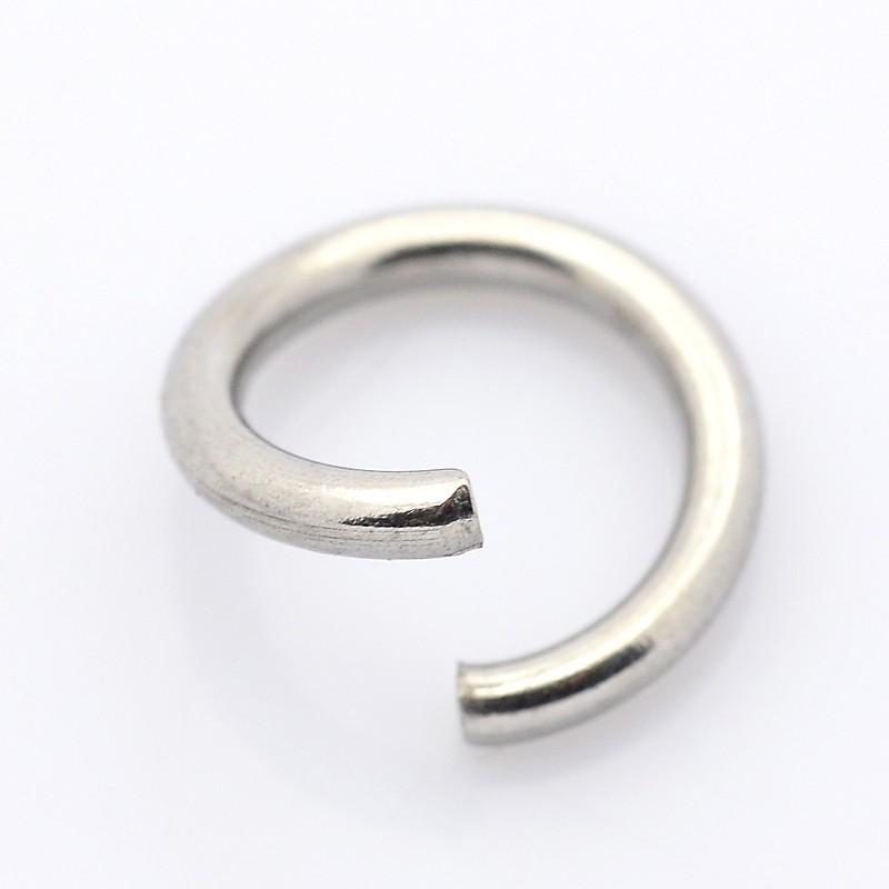 Stainless Steel Jump Ring 6x0.7 mm - Pack of 200