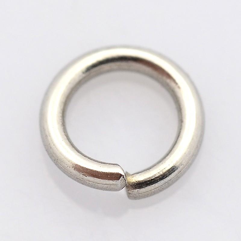 Stainless Steel Jump Rings 5mm x 1mm - Pack of 100